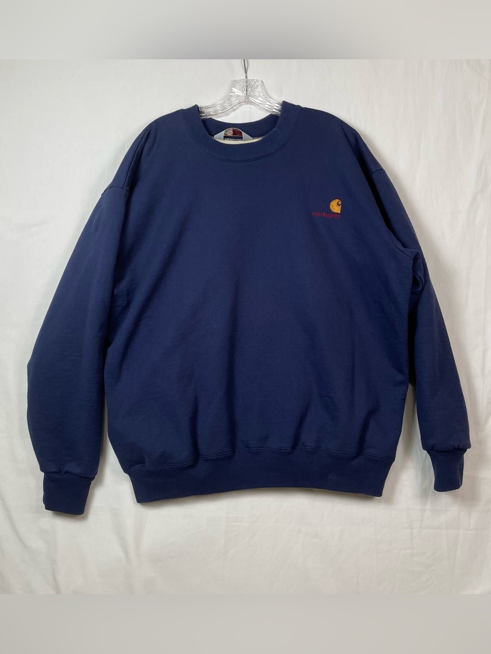 Vintage Carhartt Lined Sweatshirt Size XL-XXL navy workwear